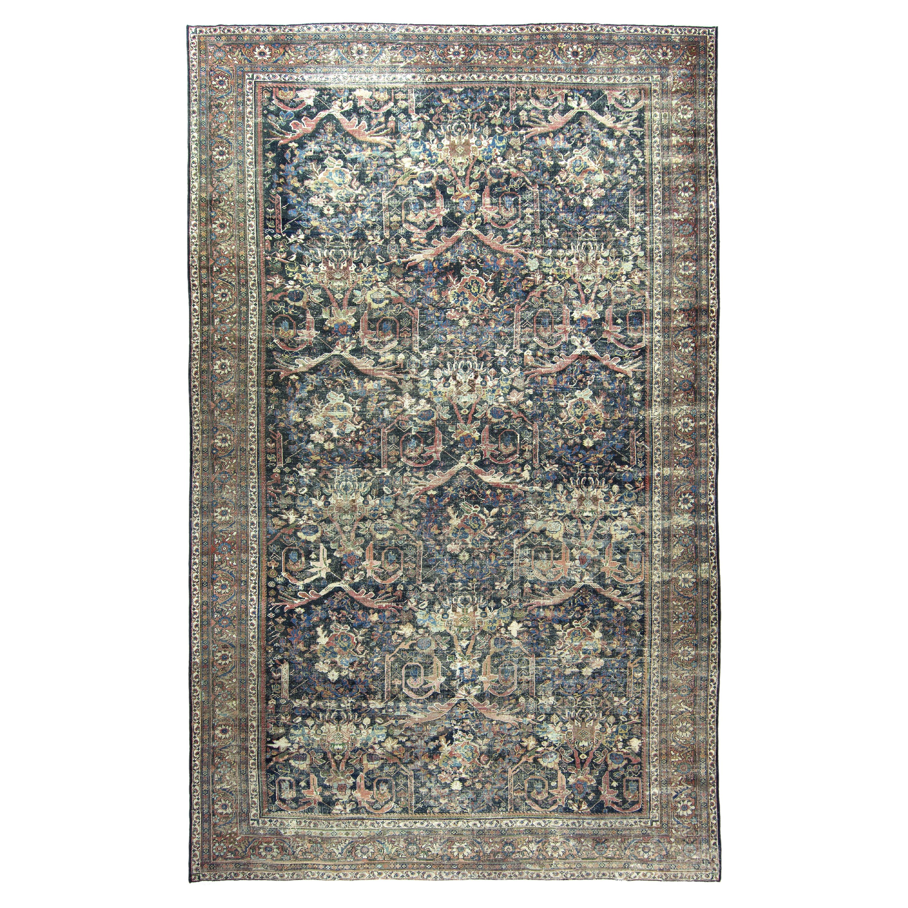 Antique Persian Mahal Rug 28431 For Sale
