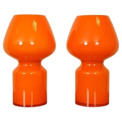 Vintage Massimo Vignelli Style 'Fungo’ Table Lamps 1950s