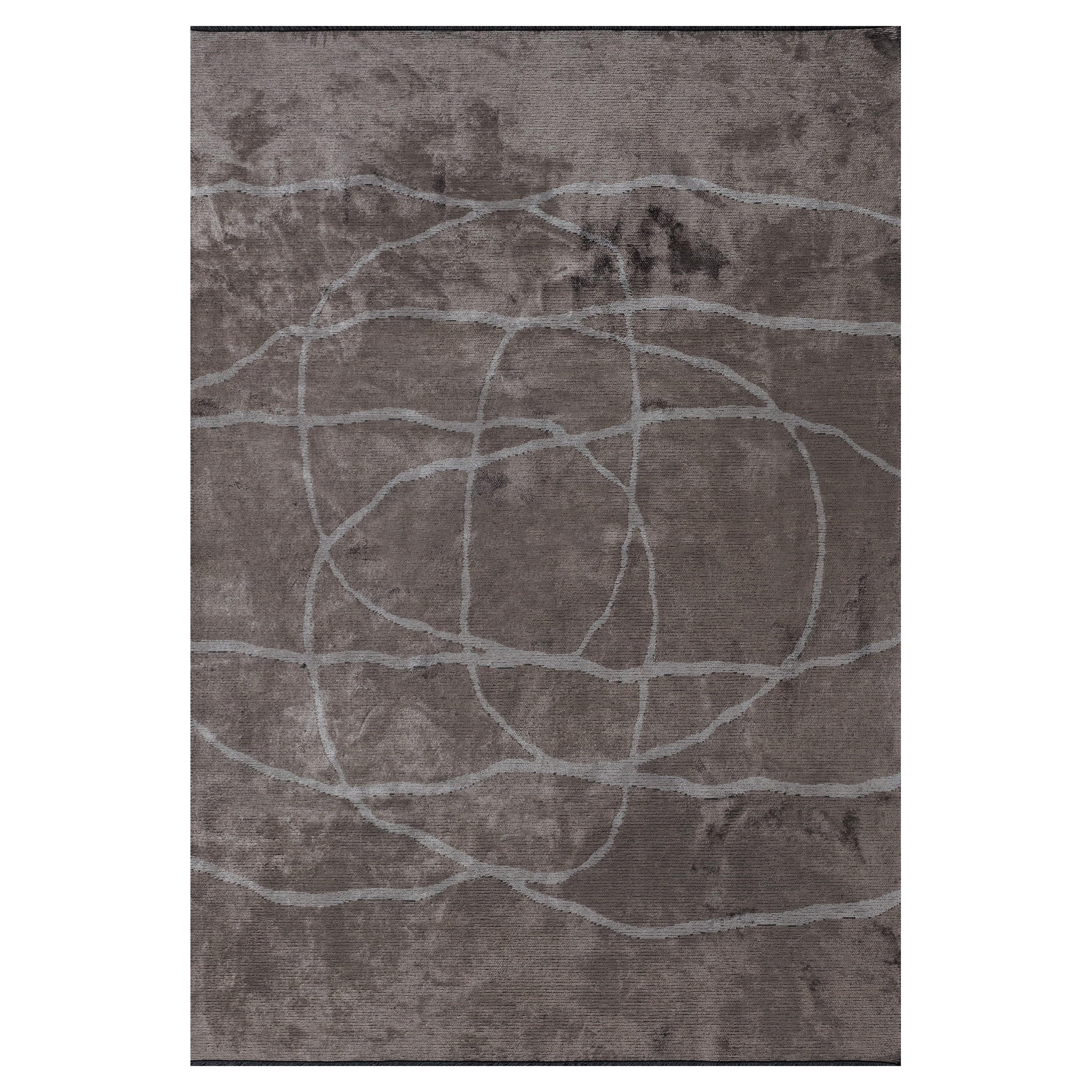 For Sale:  (Gray) Modern Abstract Luxury Area Rug