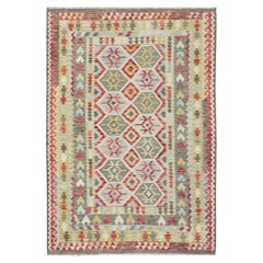 Mehraban Vintage Style Tribal Natural Dye Flat Weave Kilim