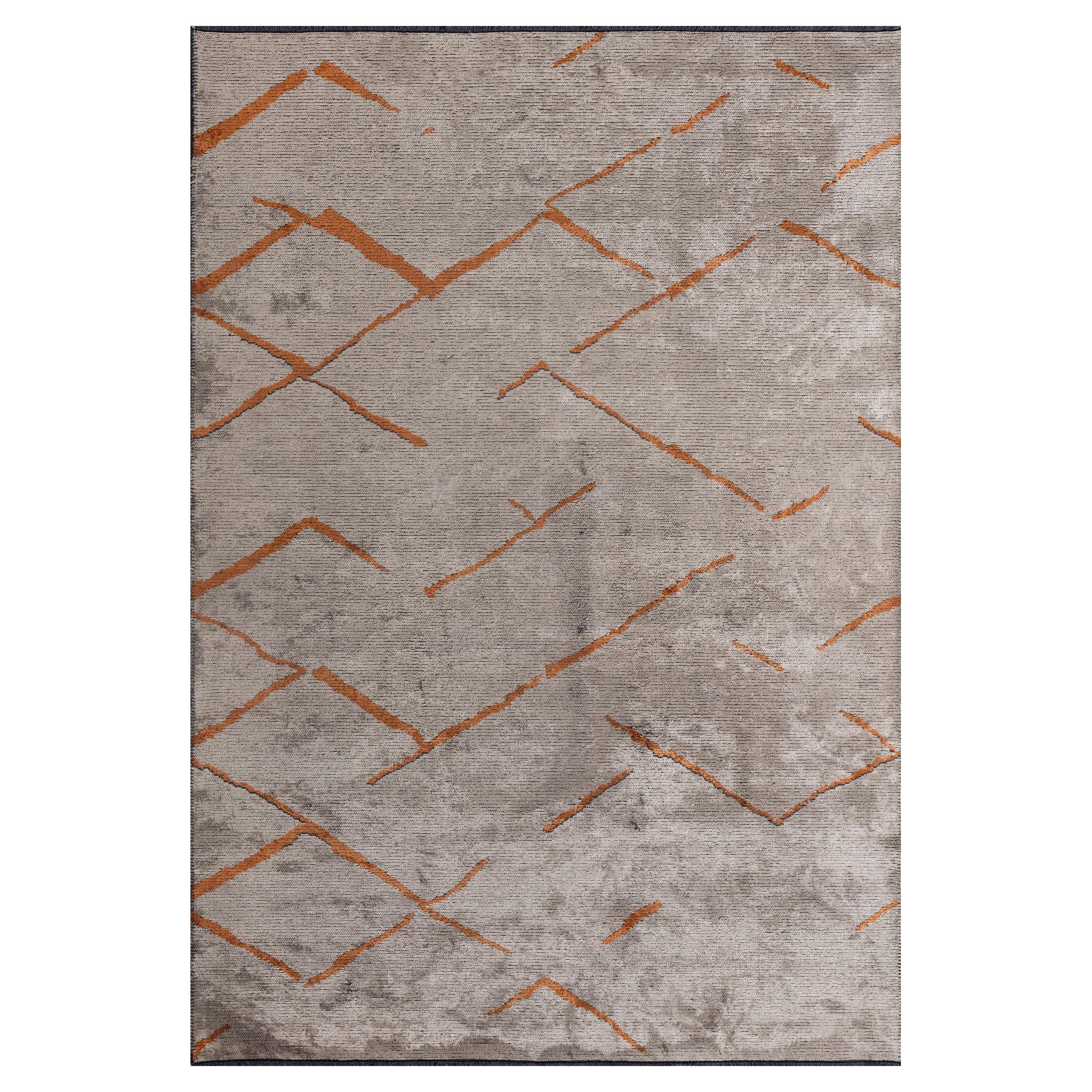 For Sale:  (Beige) Modern Abstract Luxury Area Rug