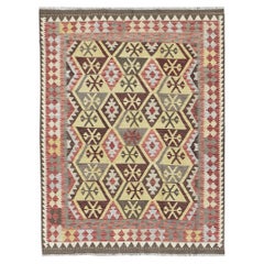 Mehraban Vintage Style Tribal Natural Dye Flat Weave Kilim