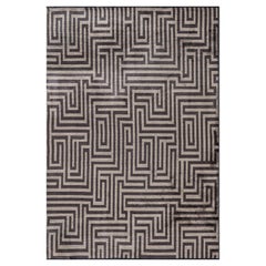Tapis de sol contemporain géométrique de luxe