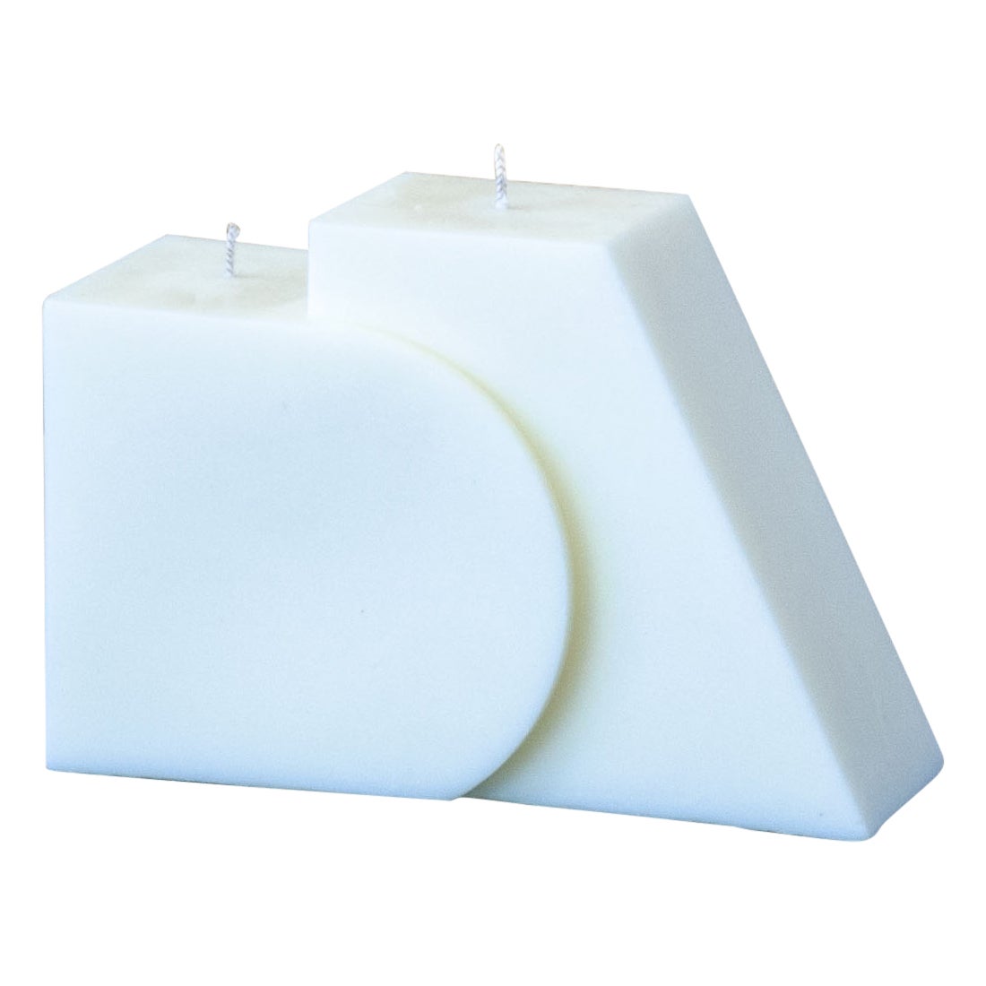 Intersecting Candles, Shape III, White For Sale