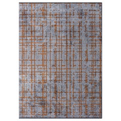 The Moderns Checkered Red Luxury Hand-Finished Area Rug (tapis à carreaux rouge de luxe)