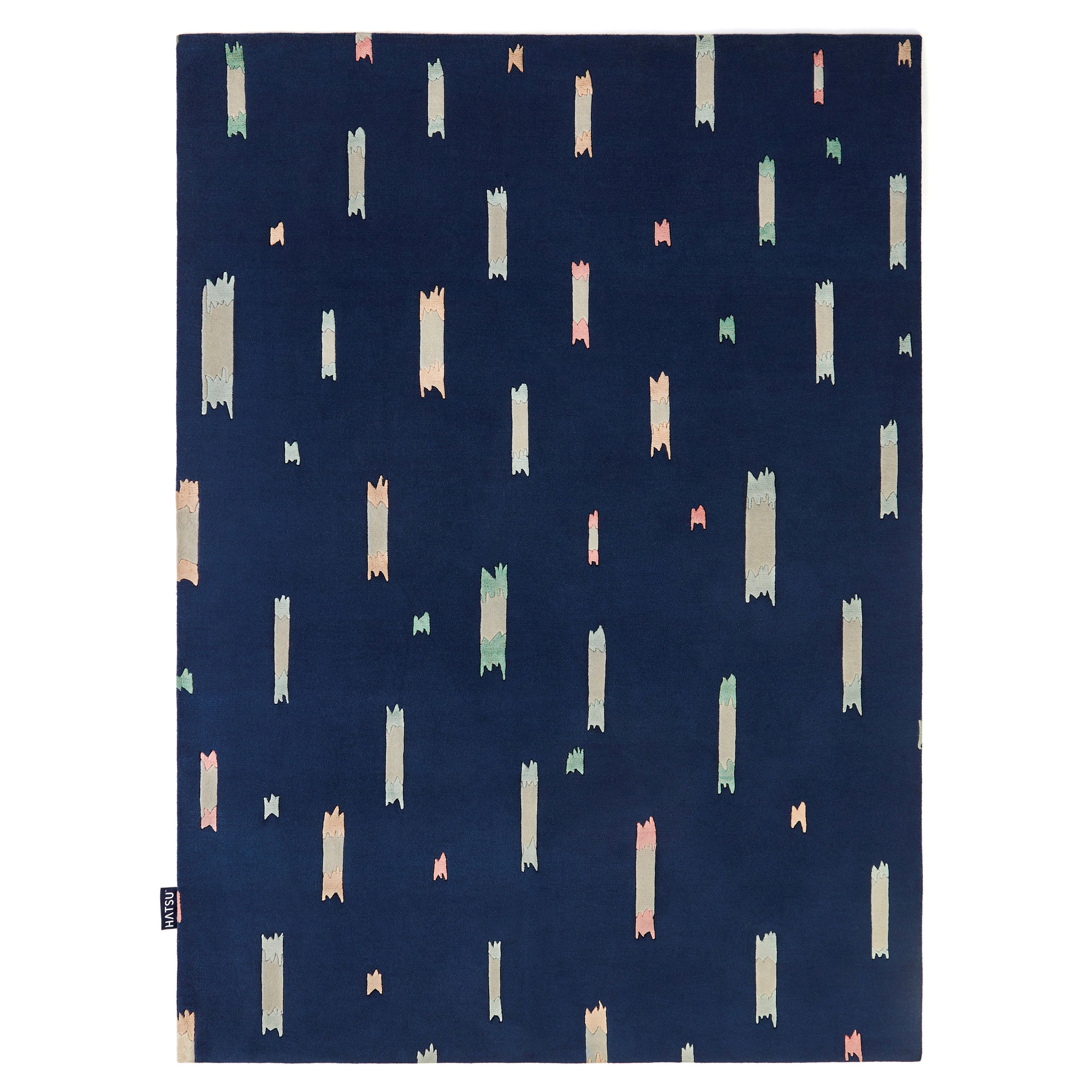 Unique Ikkat Rug by Hatsu For Sale