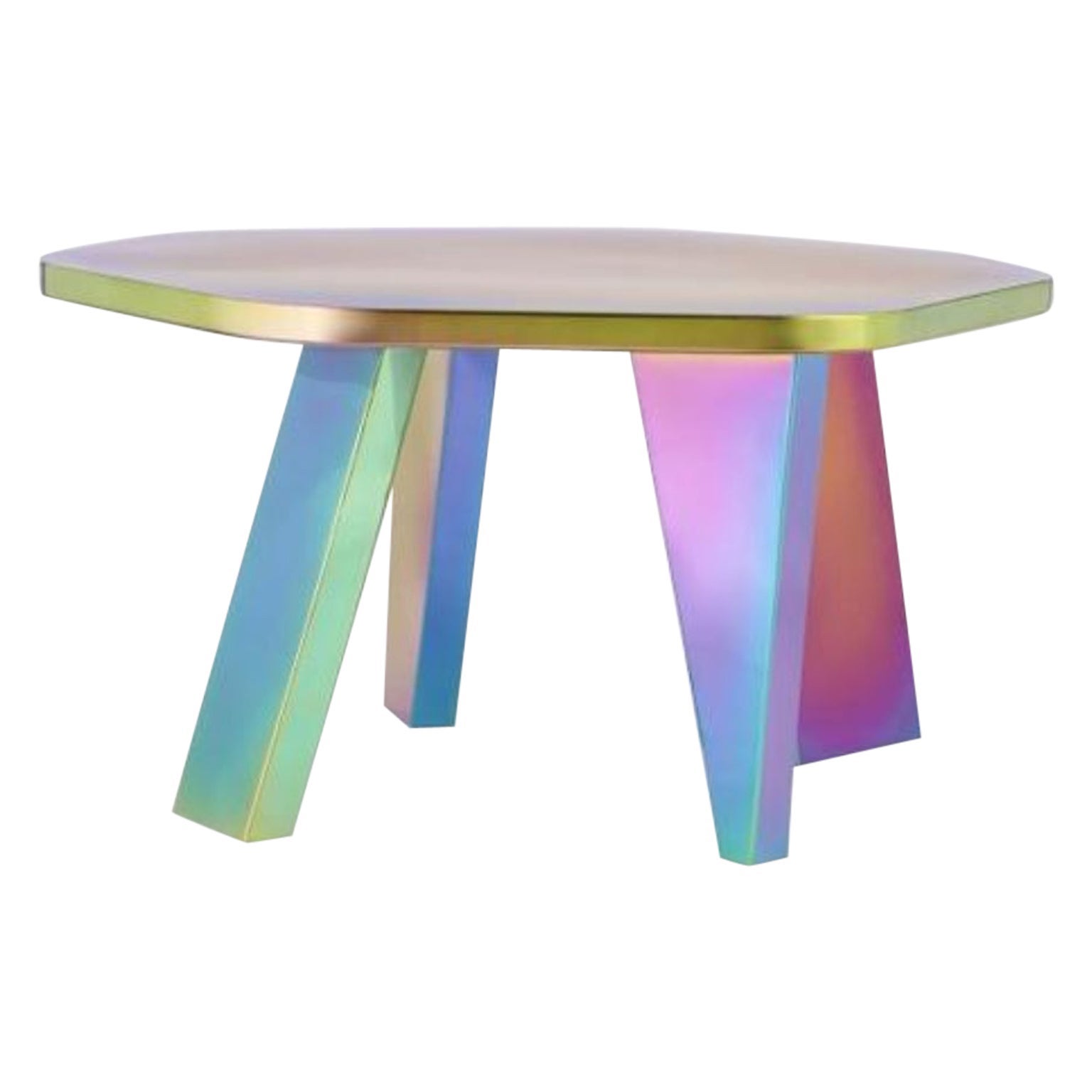 Petite table centrale arc-en-ciel unique par Hatsu en vente