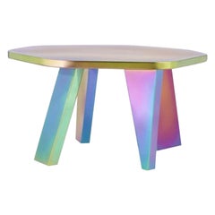 Petite table centrale arc-en-ciel unique par Hatsu