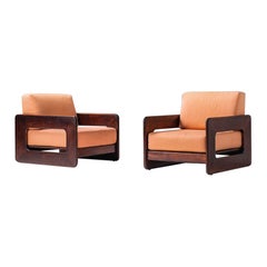 Modernes Sesselpaar aus der Mitte des Jahrhunderts, Brasilien, 1960er Jahre