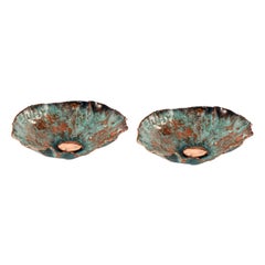 Set of 2 Hypomea Copper Bowls by Samuel Costantini