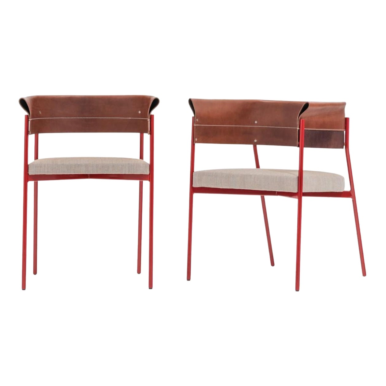 Set of 2 Gomito Chairs by SEM For Sale