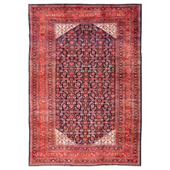 Used Large North West Finely Woven Persian Herati Rug in Excellent Condition 