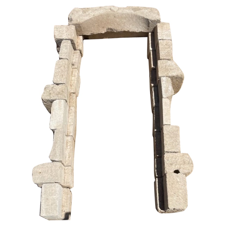 Antique Limestone Door Surround For Sale