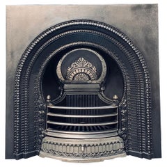 19th Century Victorian Style Cast Iron Fireplace Insert. 