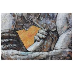 Oil Painting, Wrestlers 9