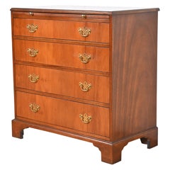 Baker Furniture Georgian Mahogany and Yew Wood Bachelor Chest