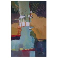CAROL FRYE – zeitgenössisches abstraktes Gemälde in Mischtechnik – USA – ca. 2010