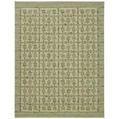 Rug & Kilim’s Scandinavian Style Custom Kilim with Geometric Pattern