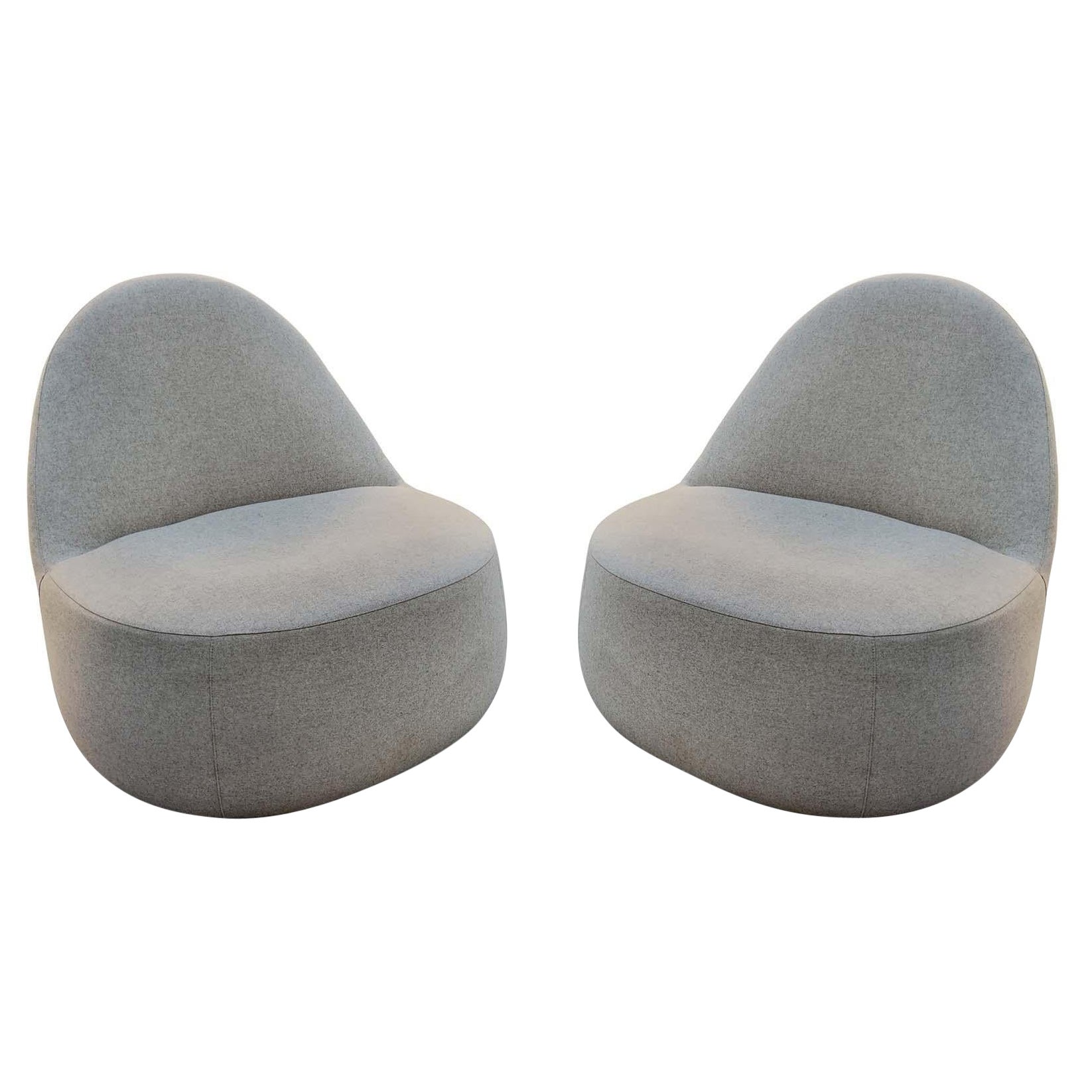 Mitt Lounge Chairs Pair, Claudia + Harry Washington, Bernhardt Design Space-Age