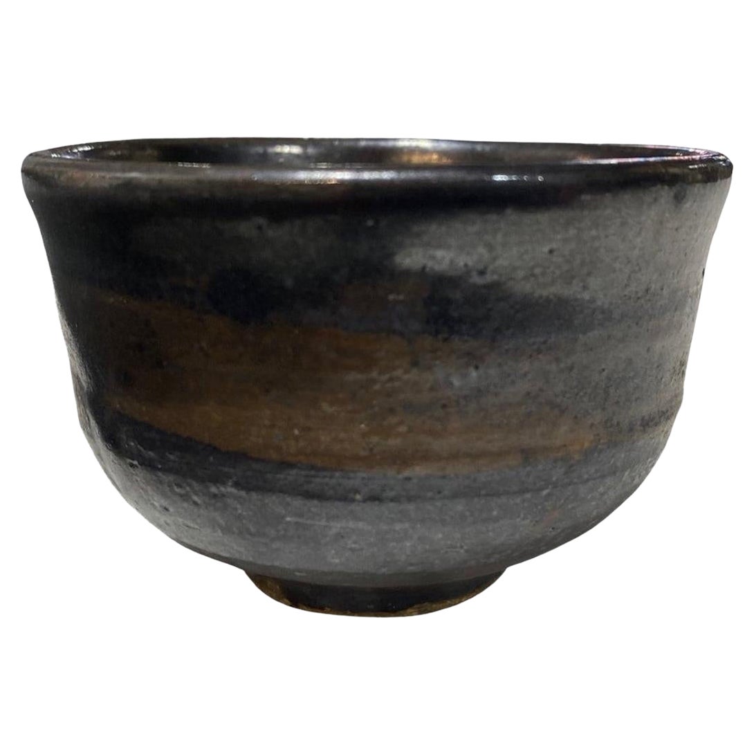 Toshiko Takaezu Signierte japanische Hawaii-glasierte Chawan Yunomi-Teeschale aus Keramik, Chawan Yunomi