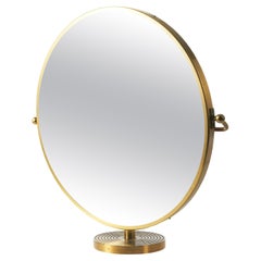 Josef Frank, Large Table Mirror in brass, Firma Svenskt Tenn, Scandinavia Modern