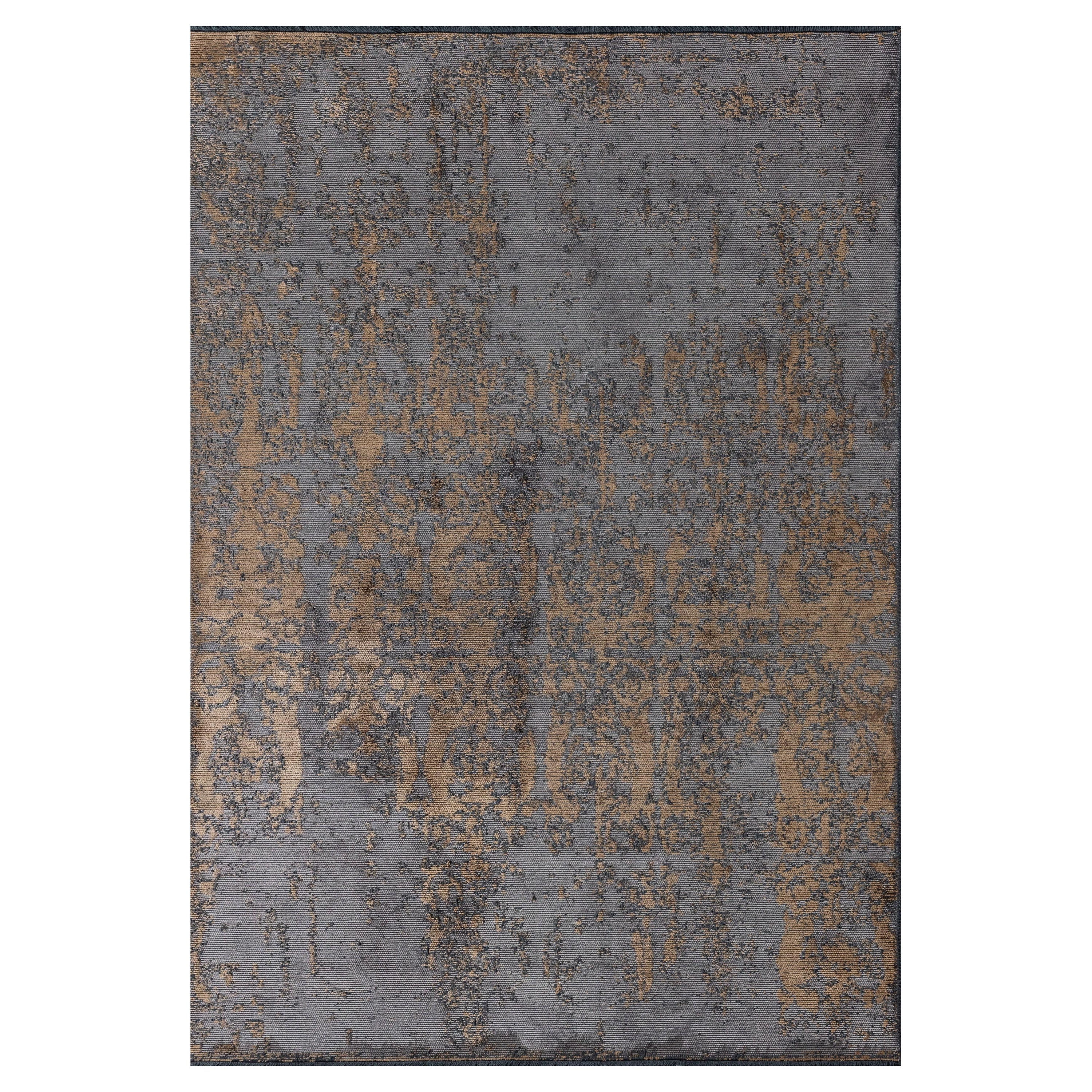 Moderne  Tapis de luxe Damask fini à la main