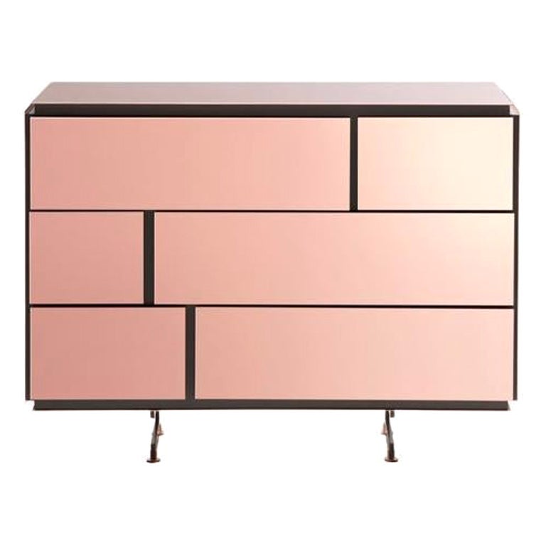 Rose Gold Chest of Drawers by SEM