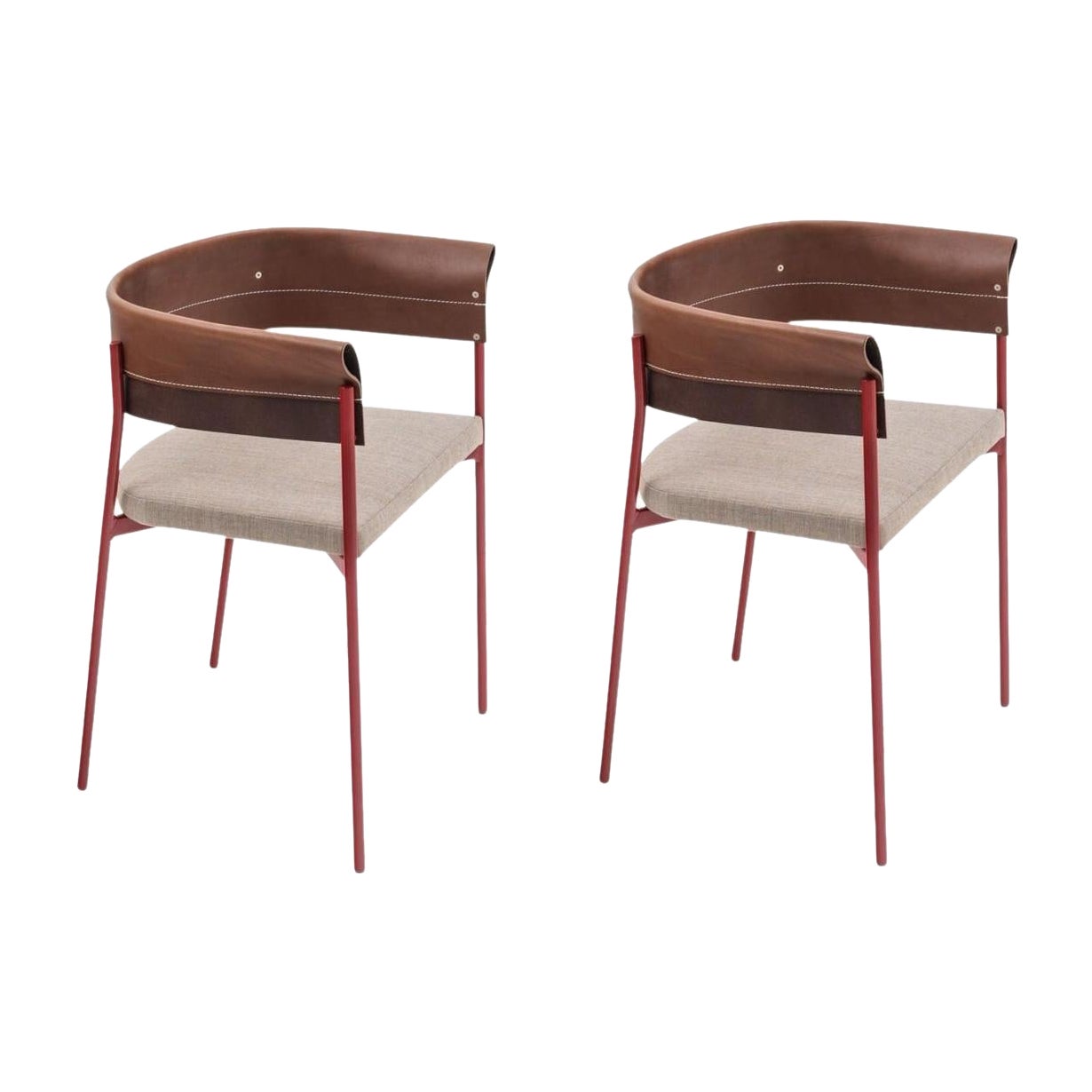 Pair of Gomito Chairs by SEM For Sale