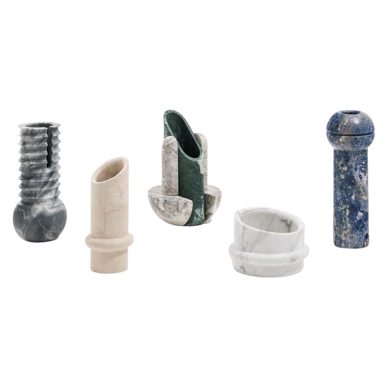 Set of 5 Simultanea Vases by SEM For Sale at 1stDibs
