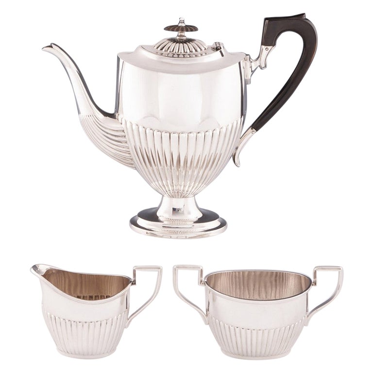 WMF Silver Plate Coffee Pot Sucrier and Milk Jug, c1925 For Sale at 1stDibs