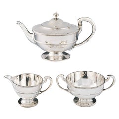 George V Sterling Silver Tea Set Glasgow 1923