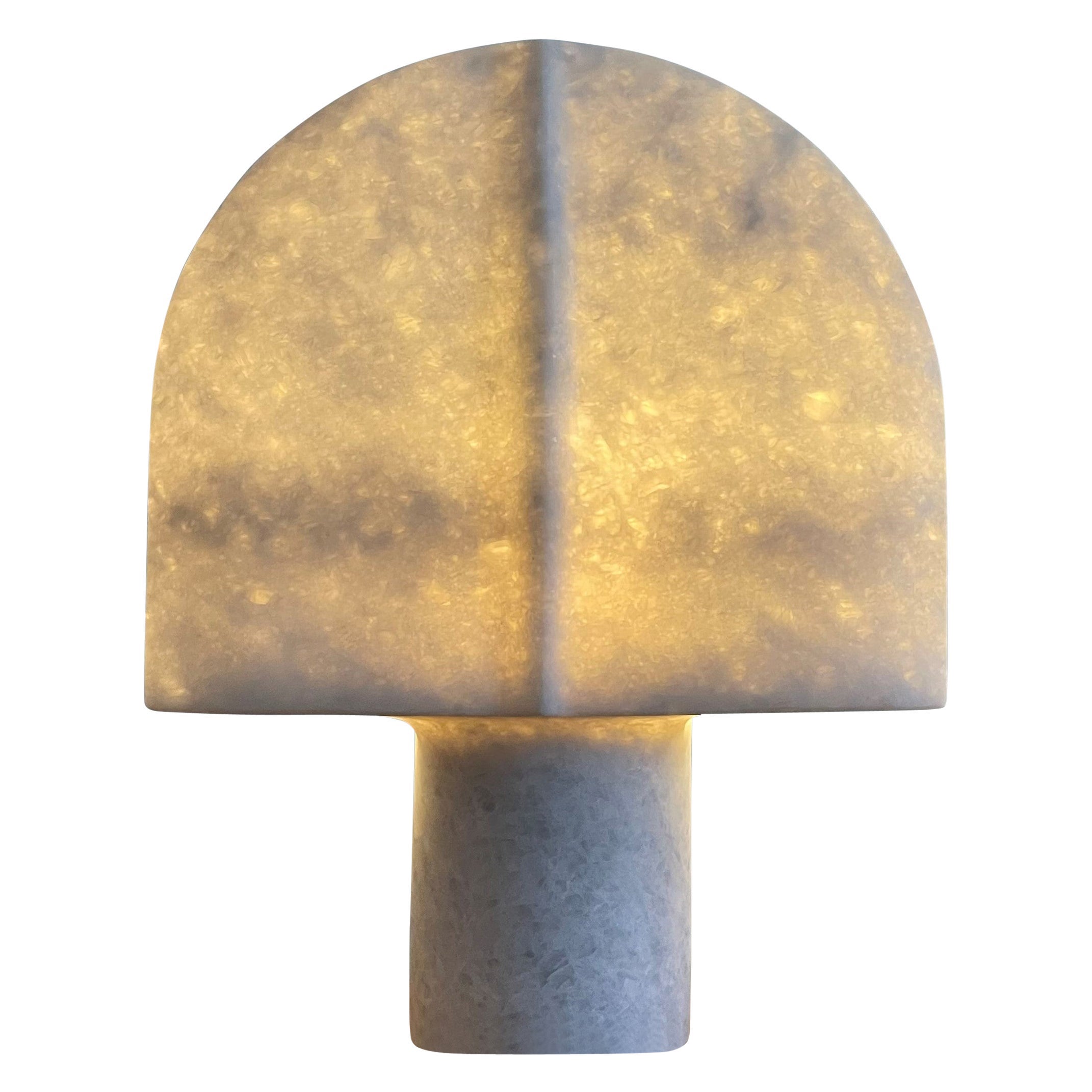 Unique Marble Table Lamp by Tom Von Kaenel For Sale