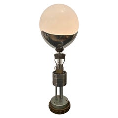 Lampe de bureau Art Déco Steampunk de l'ère de la machine