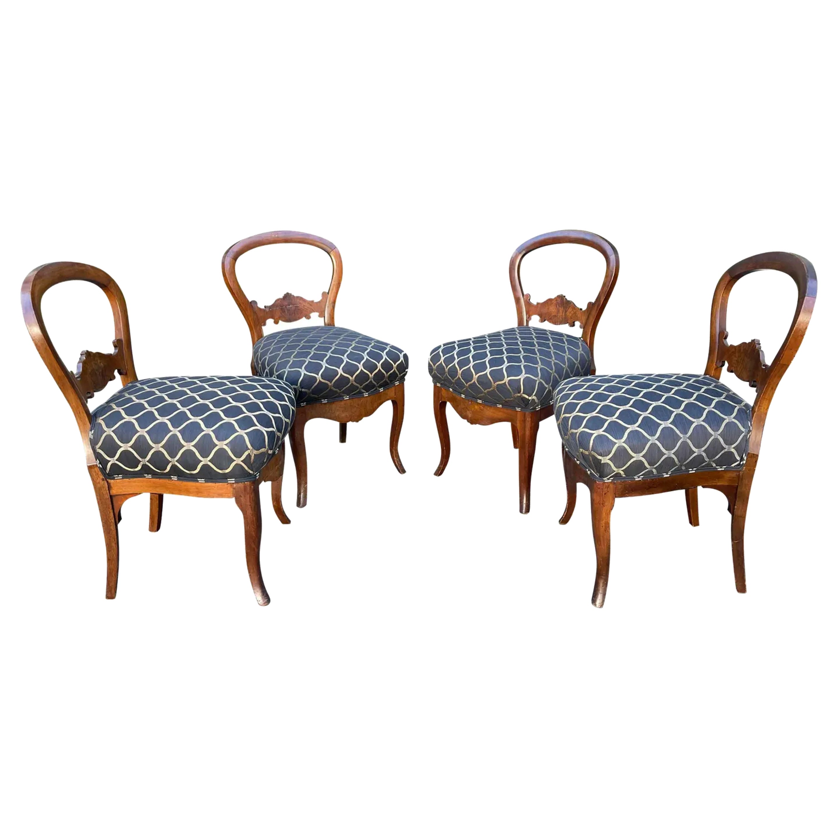 Antique Regency Period Mahogany Dining Chairs, Early 19th Century