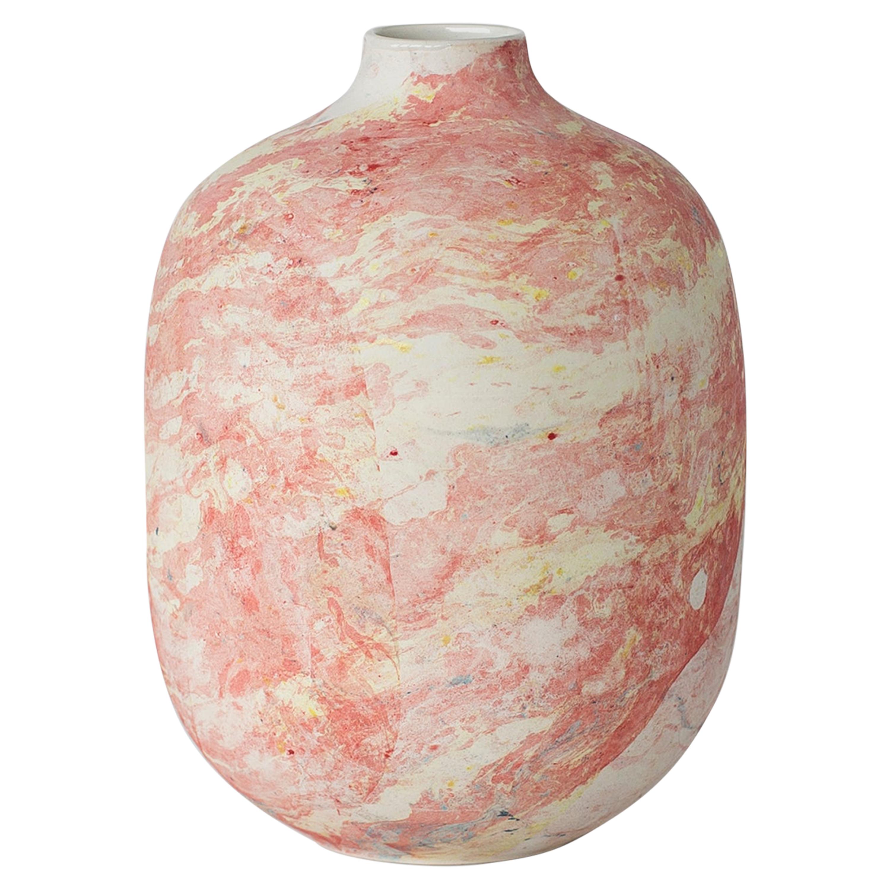 Big Marble Vase by Veronika Švábeníková For Sale