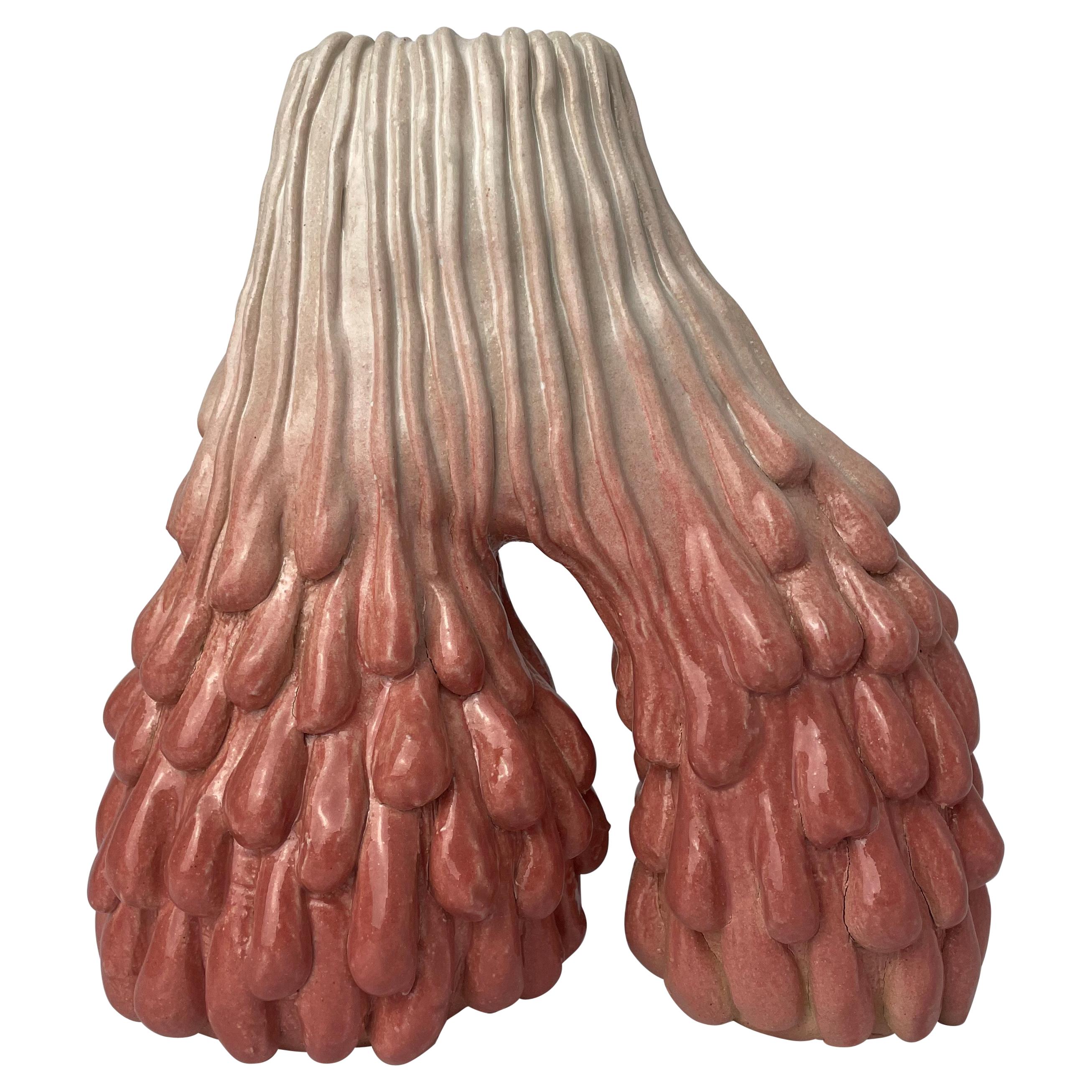 Morphic Arc Vase Pink by HS Studio For Sale