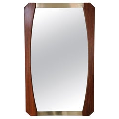 Mid-Century Modern Large Wall Mirror, circa 1960, Italy