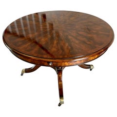 Superb Quality Figured Mahogany Circular Extending Dining Table 75 x 188 x 188cm