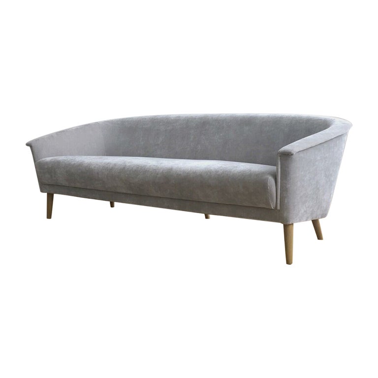 Slipcovered Sofa with Tufted French Mattress Style Seat Cushion For Sale at  1stDibs