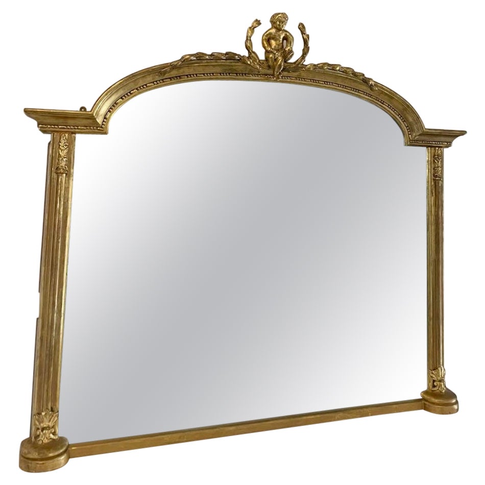 Antique Quality Gilded Wall Mirror  For Sale