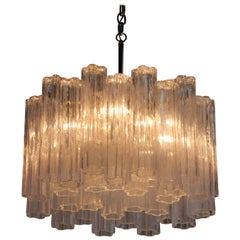 Vintage Murano Glass Chandelier Attributed to Venini