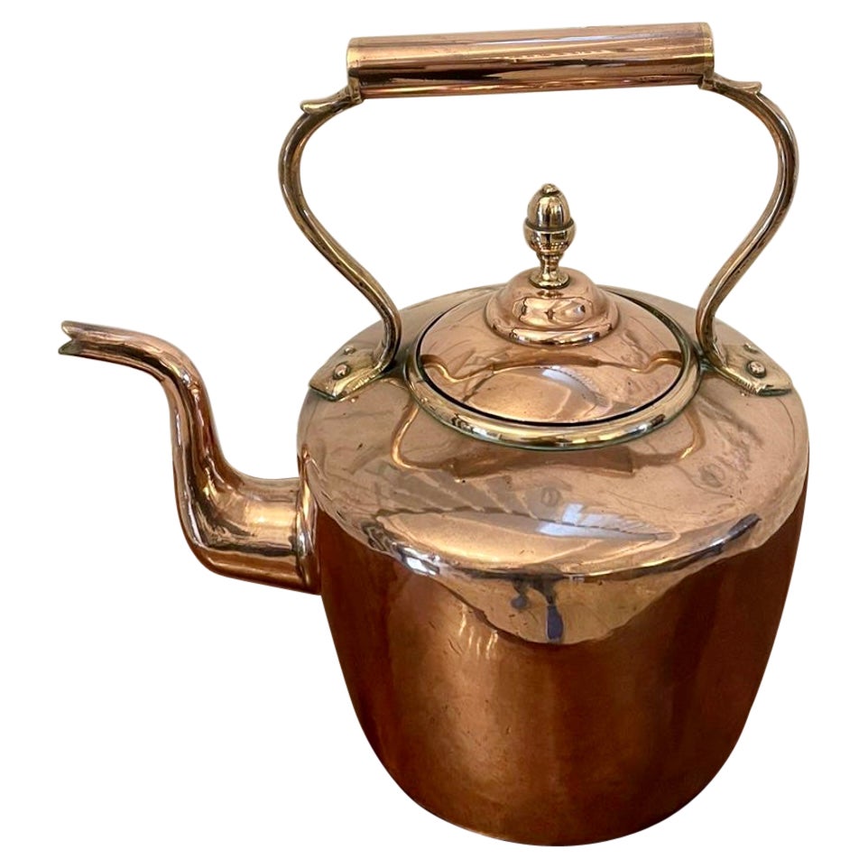 Antique George III Quality Copper Kettle