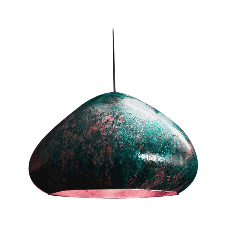 Kvitka Copper Pendant Lamp by Makhno For Sale