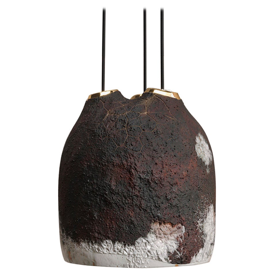 Crust Thick Pendant Lamp by Makhno For Sale