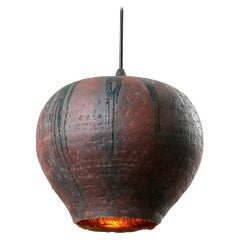 Lampe à suspension en céramique grise de Makhno