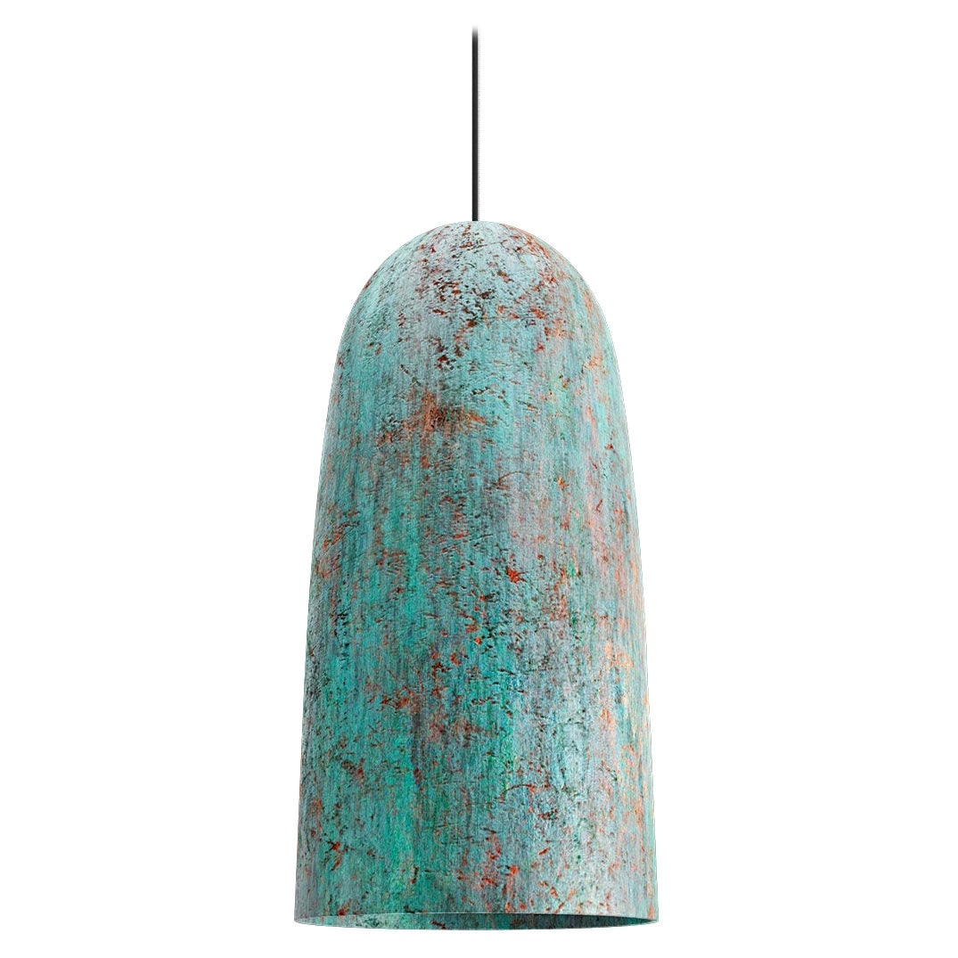 Lakuna Copper Pendant Lamp by Makhno For Sale