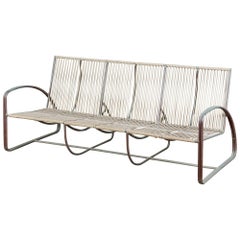 Walter Lamb for Brown Jordan Bronze Patio Three Seater Sofa