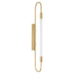 Brass Wall Lamp Neon Simple 103 by Magic Circus Editions