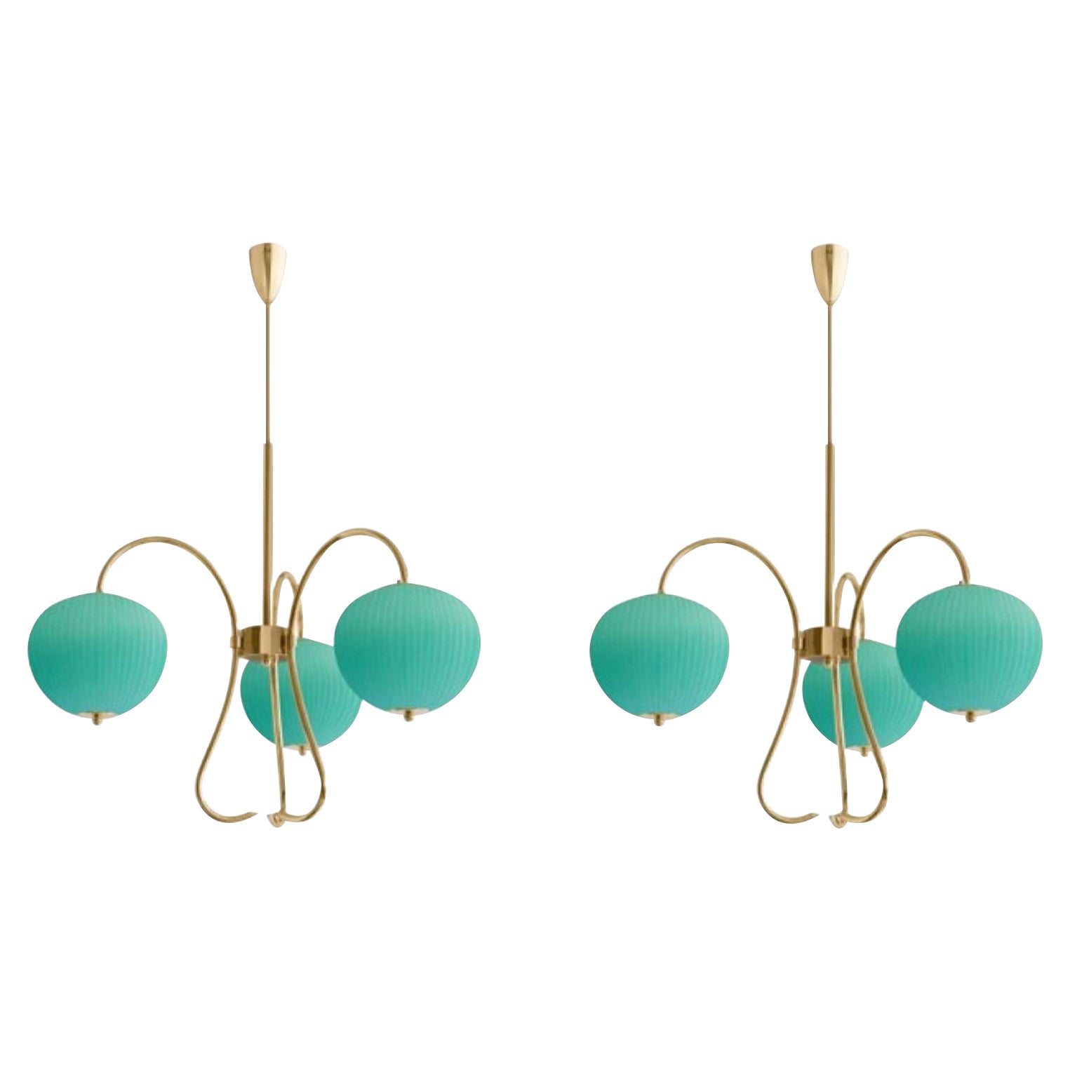 Set of 2 Triple Chandelier China 03 by Magic Circus Editions