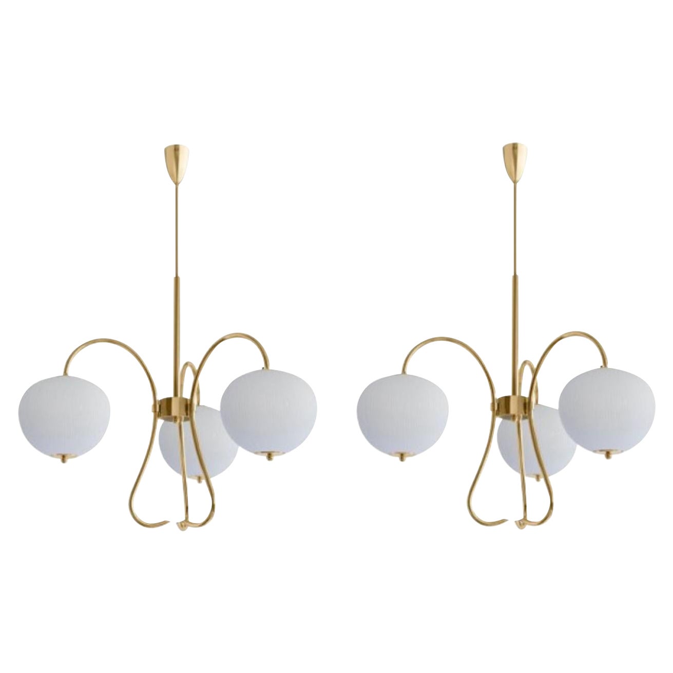 Set of 2 Triple Chandelier China 03 by Magic Circus Editions